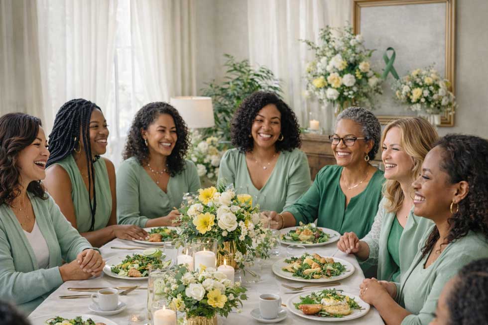 Women at brunch gathering